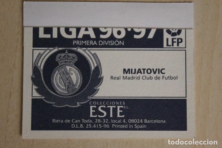 Cromos de f&uacute;tbol: ESTE 96 97 MIJATOVIC VERSI&Oacute;N DIF&Iacute;CIL - Foto 2