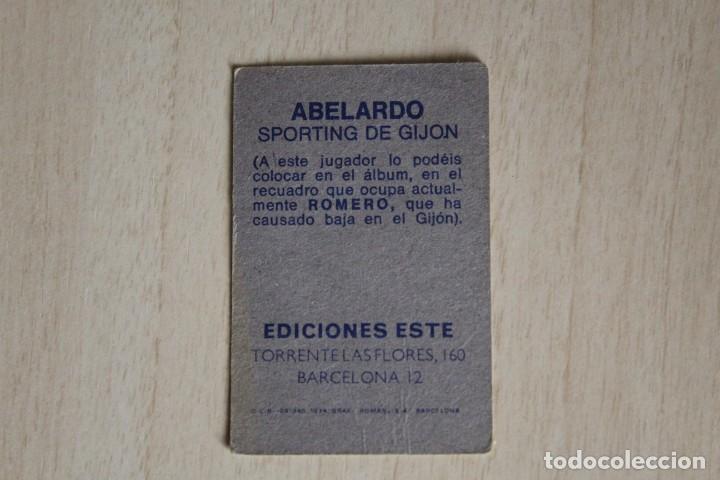 Cromos de f&uacute;tbol: ESTE 74 75 ABELARDO COLOCA - Foto 2