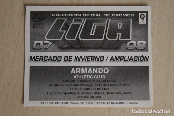 Cromos de f&uacute;tbol: ESTE 07 08 ARMANDO MERCADO INVIERNO - Foto 2
