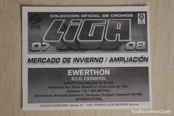Cromos de f&uacute;tbol: ESTE 07 08 EWERTHON MERCADO INVIERNO - Foto 2
