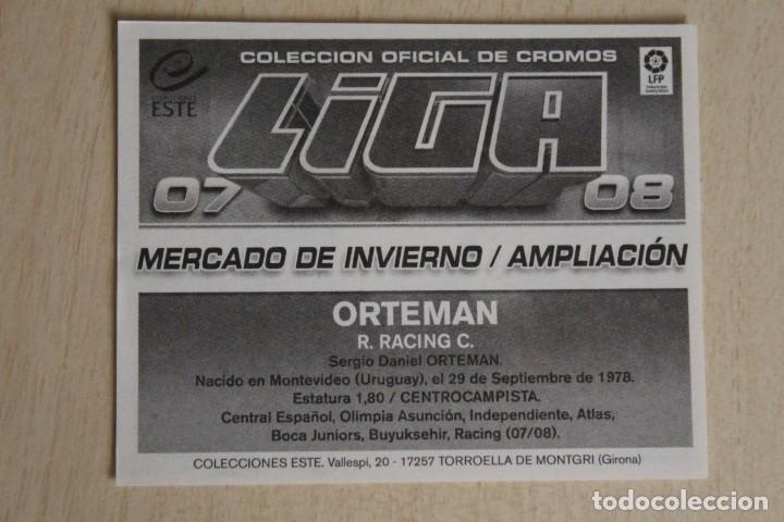 Cromos de f&uacute;tbol: ESTE 07 08 ORTEMAN MERCADO INVIERNO - Foto 2