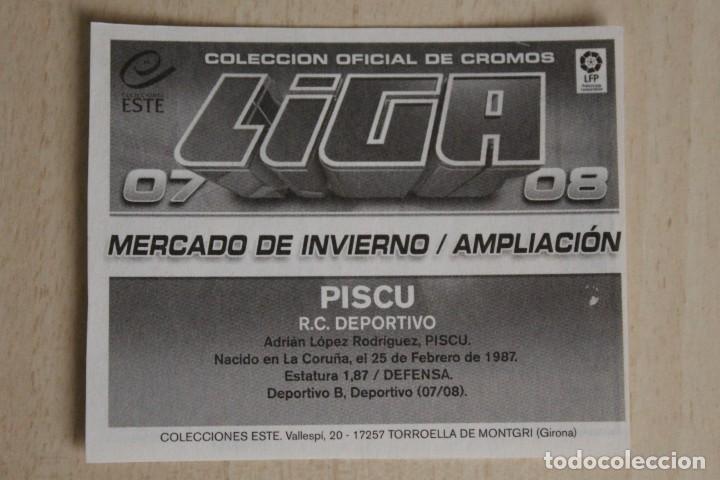 Cromos de f&uacute;tbol: ESTE 07 08 PISCU MERCADO INVIERNO - Foto 2