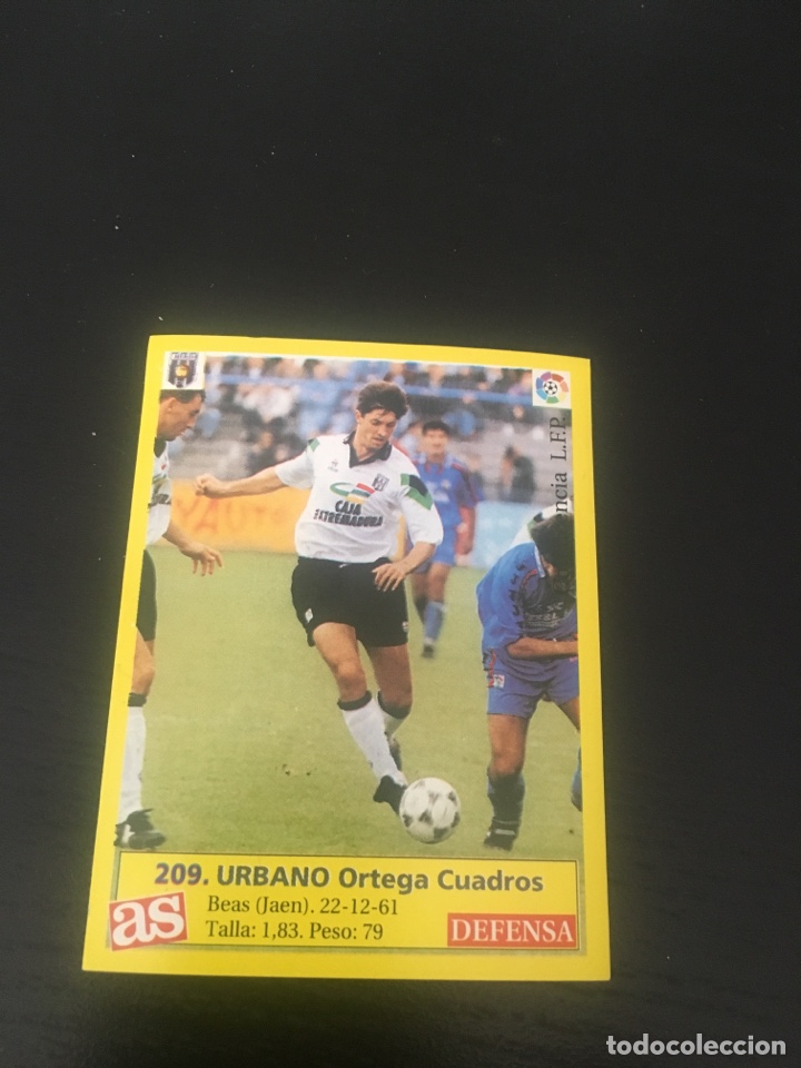Football Stickers: Diario as sin pegar , cromo liga 1995 1996 95 96 Urbano merida 209