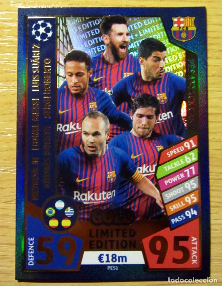 Equipo de fútbol Barcelona Trading Cards 2017-18