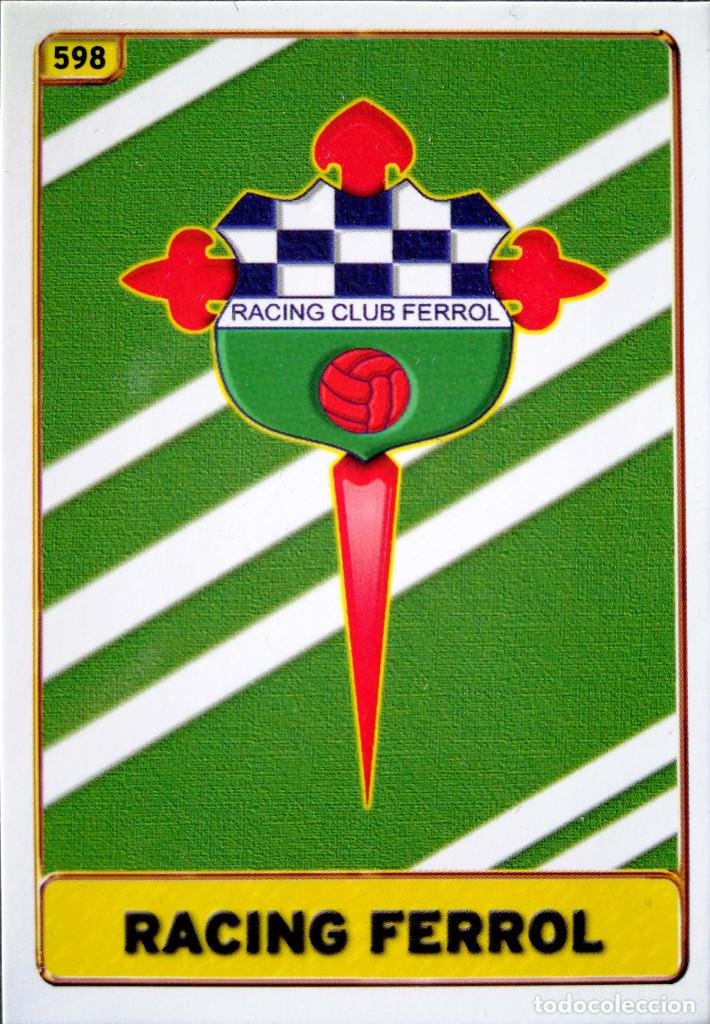 438 Escudo Plantilla - Racing Club Ferrol - Mundicromo MC - Fichas Liga  2001 2002 01 02