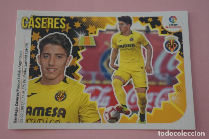 Football Stickers: CROMO DE F&Uacute;TBOL C&Aacute;SERES DEL VILLARREAL C.F. COLOCA SIN PEGAR LIGA ESTE 2018-2019/18-19