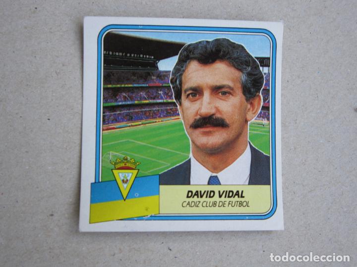 Cromos de f&uacute;tbol: ESTE 89 90 DAVID VIDAL CADIZ D 1989 1990 - Foto 1