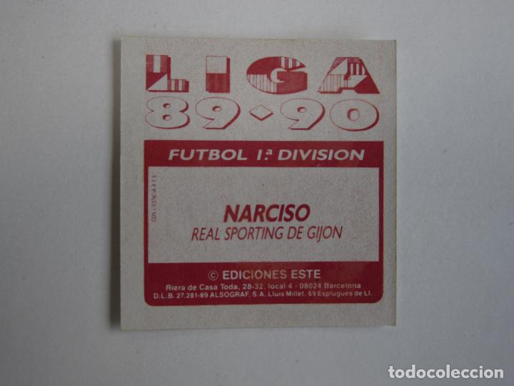 Cromos de f&uacute;tbol: ESTE 89 90 NARCISO SPORTING GIJON D 1989 1990 - Foto 2