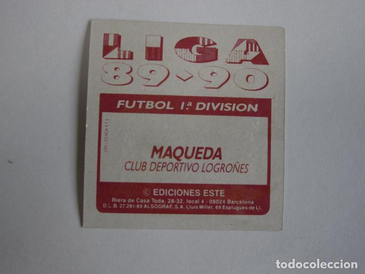 Cromos de f&uacute;tbol: ESTE 89 90 MAQUEDA LOGRO&Ntilde;ES D 1989 1990 - Foto 2