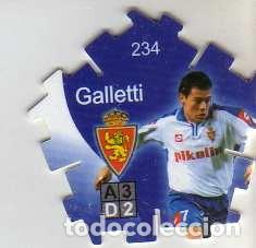 Cromos de f&uacute;tbol: GREFUSA 2004-2005 ZARAGOZA--GALLETTI N&ordm; 234