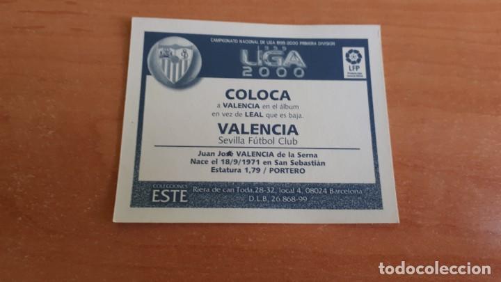 Cromos de f&uacute;tbol: Cromo Valencia 1999-2000 - Foto 2