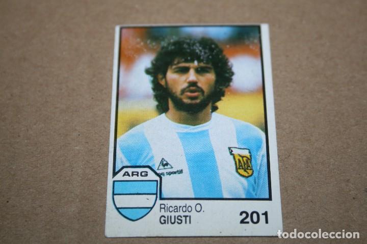 Fu&szlig;ball-Sticker: CROMO MUNDIAL MEXICO 86 ED. CROMOS BARNA GIUSTI N&ordm;201 ARGENTINA NUNCA PEGADO