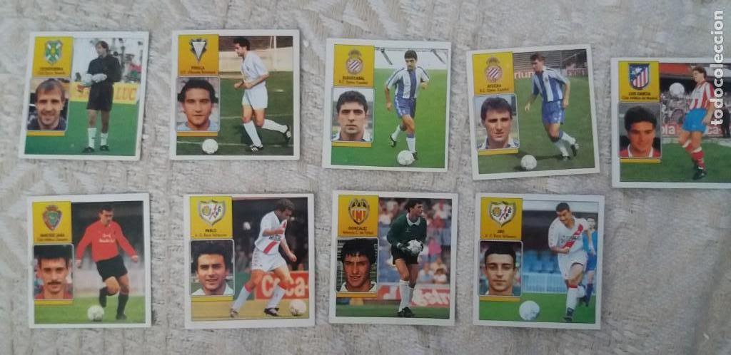 Cromos de Futebol: 92/93 ESTE. FICHAJE LOTE 9 CROMOS GONZALEZ JARA JAVI PABLO LUIS NUNCA PEGADO . LEER