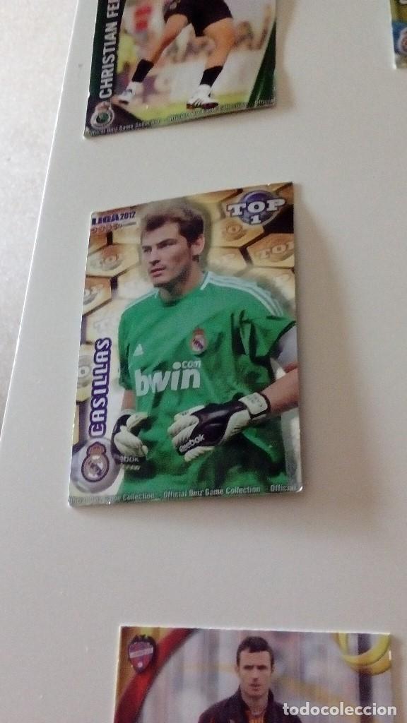 Football Stickers: C-PLU CROMO MUNDICROMO OFFICIAL QUIZ GAME COLLECTION 2012 CASILLAS TOP 1