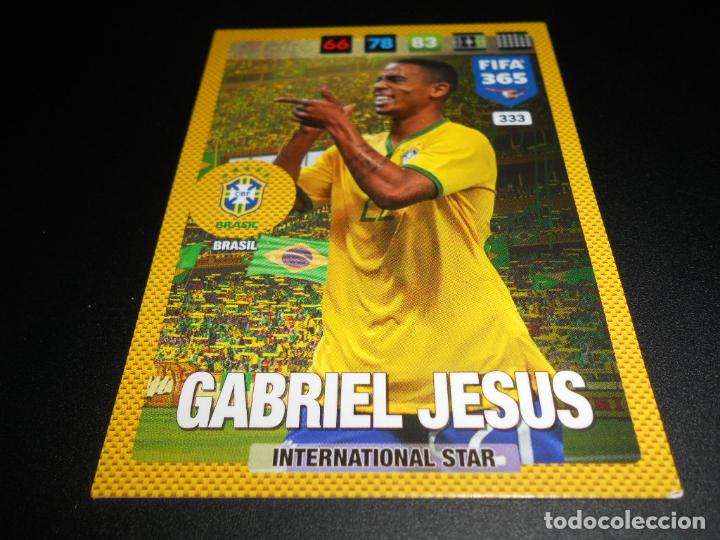 International Stars Panini Fifa 365 Cards 2017-333 Gabriel Jesus Brasil