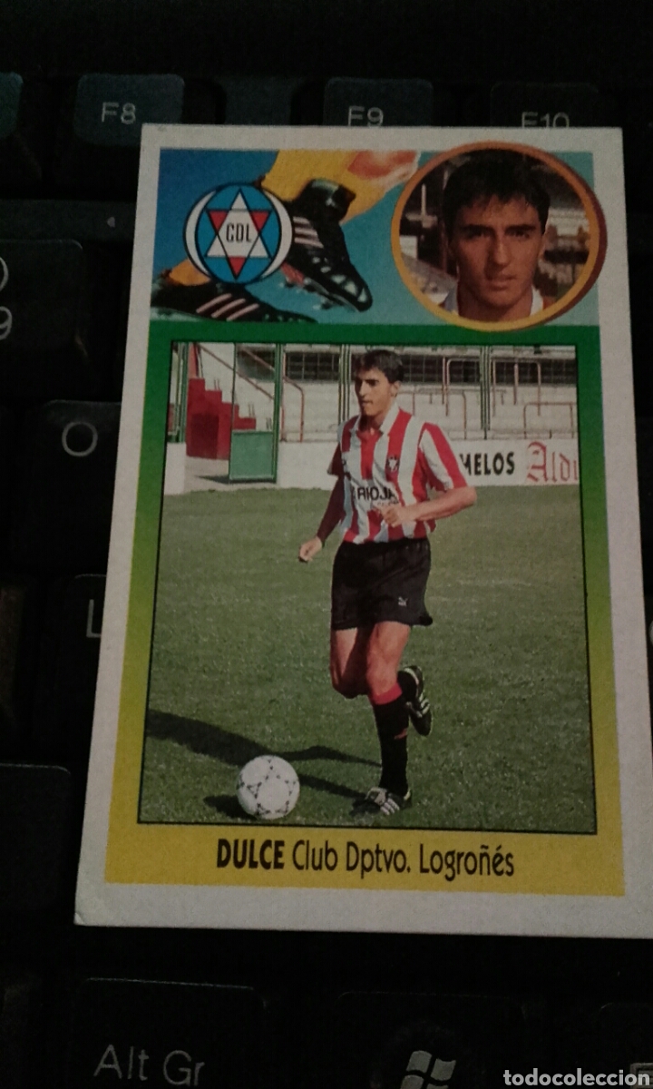 Cromos de f&uacute;tbol: DULCE LOGRO&Ntilde;&Eacute;S 93 94 ESTE SIN PEGAR - Foto 1