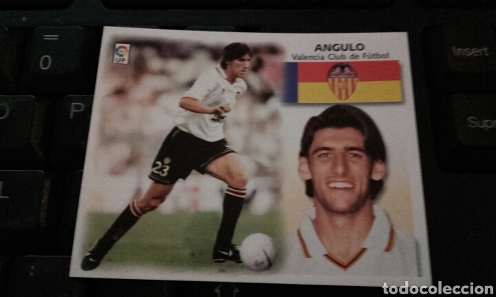 Cromos de f&uacute;tbol: CROMO ANGULO VALENCIA 99 00 ESTE SIN PEGAR - Foto 1