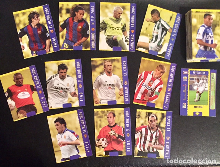 Cromos de F&uacute;tbol: 2004, FICHAS MAGIC DE LA LIGA DE F&Uacute;TBOL ESPA&Ntilde;OLA. Mundicromo. 34 cromos