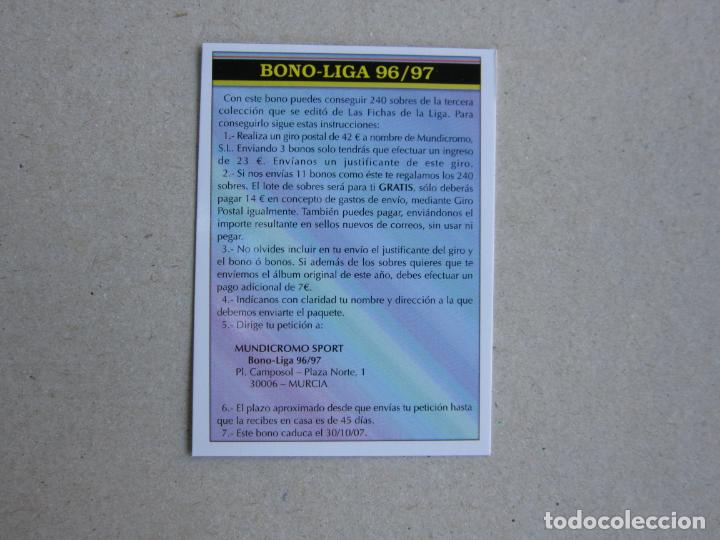 Cromos de F&uacute;tbol: FICHAS LIGA 2007 PLATINUM COMODIN 2007 BONO LIGA 96 / 97 06 07 MUNDICROMO 2006