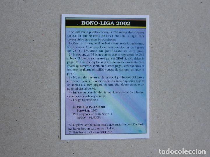 Cromos de F&uacute;tbol: FICHAS LIGA 2007 PLATINUM CORREGIDO COMODIN 2007 BONO LIGA 2002 06 07 MUNDICROMO 2006