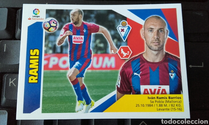 Cromos de f&uacute;tbol: CROMO RAMIS EIBAR 17 18 ESTE SIN PEGAR - Foto 1