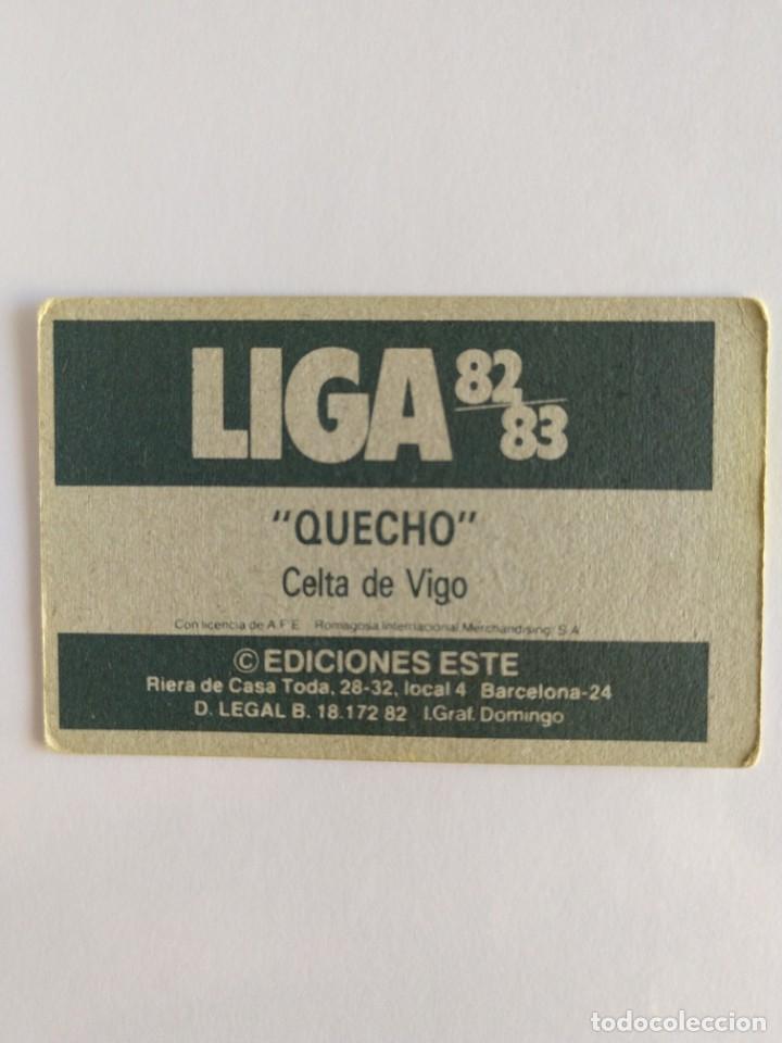 Cromos de f&uacute;tbol: Este 82 83 quecho del celta de vigo nunca pegado - Foto 2