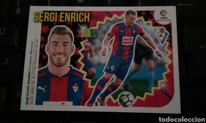 Cromos de f&uacute;tbol: CROMO 14 SERGI ENRICH EIBAR ESTE 18 19 NUEVO - Foto 1