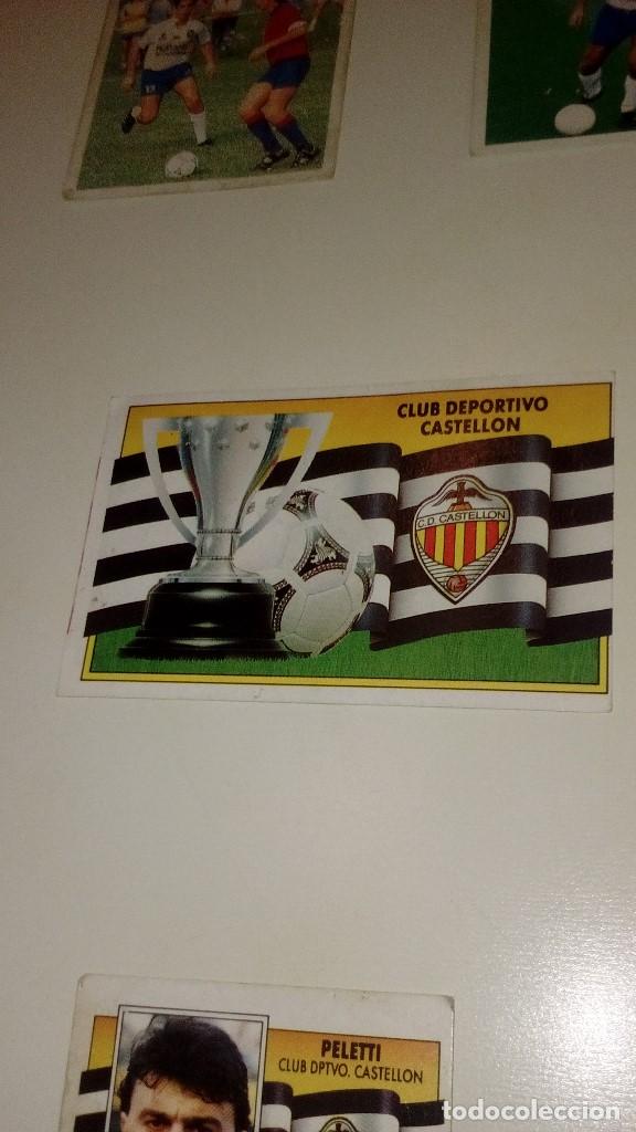 Cartes &agrave; collectionner de Football: C-KISS80 LIGA ESTE 1990 1991 90 91 DESPEGADO FUTBOL CASTELLON ESCUDO Y BANDERA
