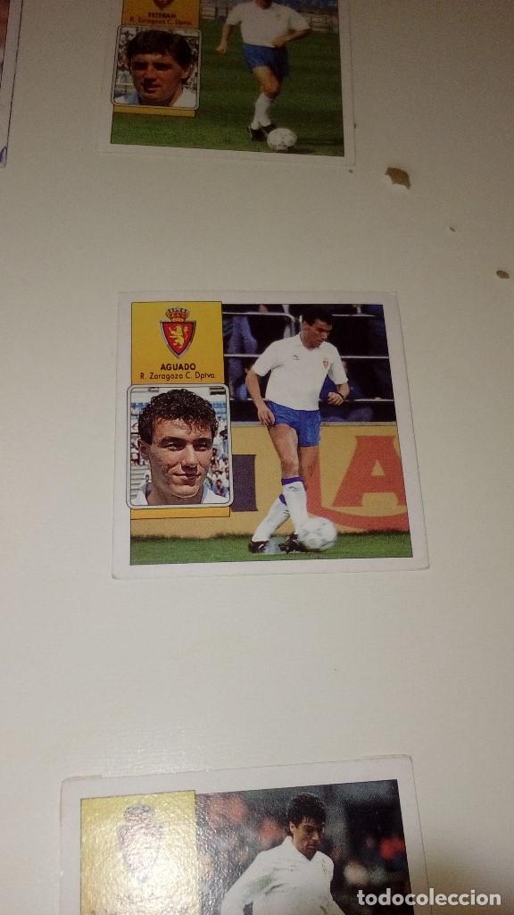 Fu&szlig;ball-Sticker: C-KISS80 LIGA EDICIONES ESTE 1992 1993 92 93 FUTBOL ZARAGOZA AGUADO DESPEGADO