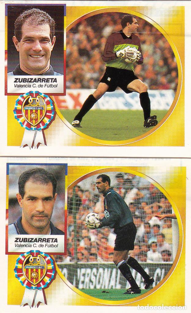Cromos de f&uacute;tbol: ESTE 94-95 - LOTE LAS 2 VERSIONES DE ZUBIZARRETA (VENTANILLA)(A-9) - Foto 1