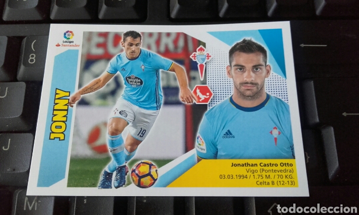 Cromos de f&uacute;tbol: CROMO 7 JONNY CELTA ESTE 17 18 NUEVO - Foto 1