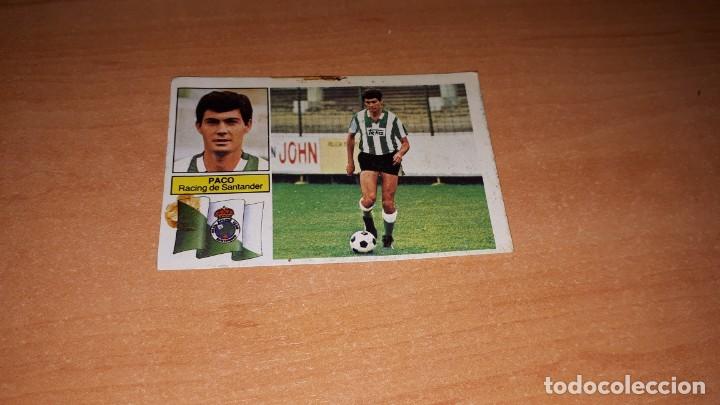 Cromos de F&uacute;tbol: Cromo paco