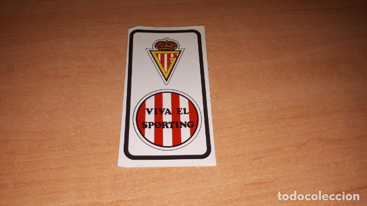 Cromos de f&uacute;tbol: Cromo escudo del sporting - Foto 1