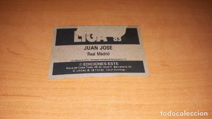 Cromos de f&uacute;tbol: Cromo juan jose - Foto 2