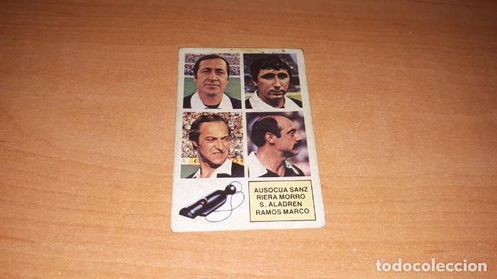 Cromos de Futebol: Cromo arbitros