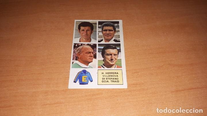 Cromos de F&uacute;tbol: Cromo entrenadores