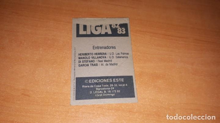 Cromos de f&uacute;tbol: Cromo entrenadores - Foto 2