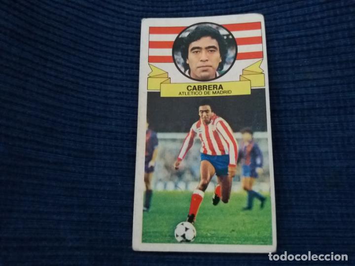 Cromos de f&uacute;tbol: 85/86 ESTE. NUNCA PEGADO AT. MADRID CABRERA - Foto 1
