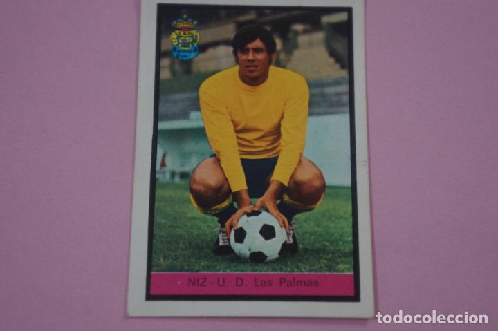 Football Stickers: CROMO DE F&Uacute;TBOL NIZ DEL U.D. LAS PALMAS DESPEGADO LIGA FHER 1972-1973/72-73