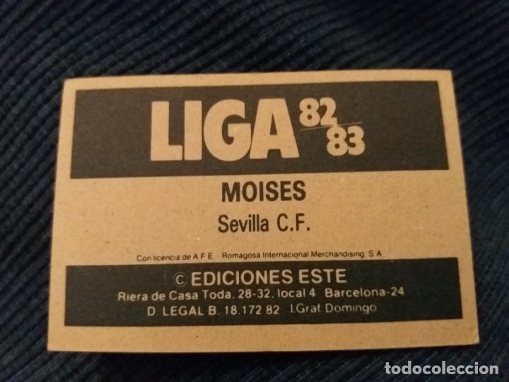 Cromos de f&uacute;tbol: 82/83 ESTE. NUNCA PEGADO SEVILLA Mois&eacute;s - Foto 2