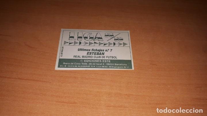 Cromos de f&uacute;tbol: Cromo esteban - Foto 2