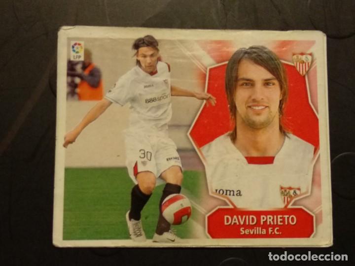 Cromos de f&uacute;tbol: COLOCA DAVID PRIETO SEVILLA ESTE 08 09 - Foto 1