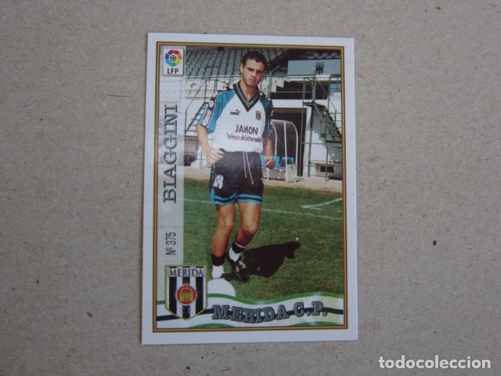 Cromos de F&uacute;tbol: MUNDICROMO FICHAS LIGA 97 98 N&ordm; 375 BIAGGINI MERIDA 1997 1998 NUEVO