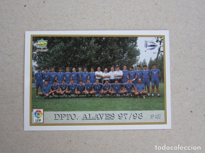 Cromos de F&uacute;tbol: MUNDICROMO FICHAS LIGA 97 98 N&ordm; 460 PLANTILLA / ESCUDO ALAVES 1997 1998 NUEVO