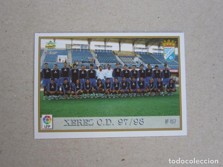 Cromos de F&uacute;tbol: MUNDICROMO FICHAS LIGA 97 98 N&ordm; 467 PLANTILLA / ESCUDO XEREZ 1997 1998 NUEVO