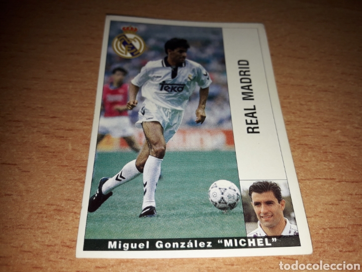 Fu&szlig;ball-Sticker: Panini liga 1995 1996 95 96 Michel Real Madrid