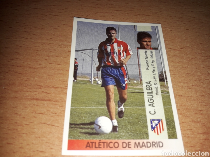 Figurine di Calcio: Liga panini 96 97 fichaje 408 Aguilera Atl&eacute;tico de Madrid