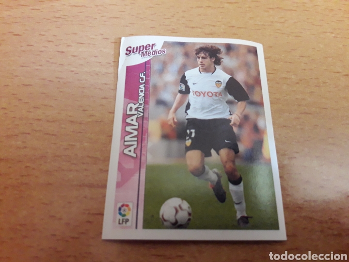 Fu&szlig;ball-Sticker: Panini superliga de estrellas 2093 2004 03 04 21 Aimar Valencia super medios