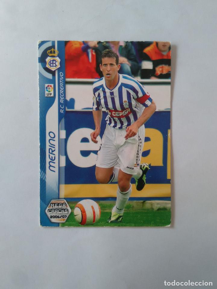 Figurine di Calcio: N&ordm; 255 MERINO (RECREATIVO DE HUELVA) - CROMO DE FUTBOL PANINI MEGACRACKS 2006-2007 MGK LIGA 06-07