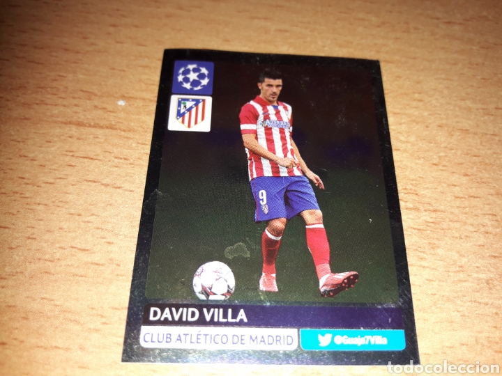 Cromos de F&uacute;tbol: Panini champions league 2013 2014 13 14 299 David Villa Atl&eacute;tico de Madrid